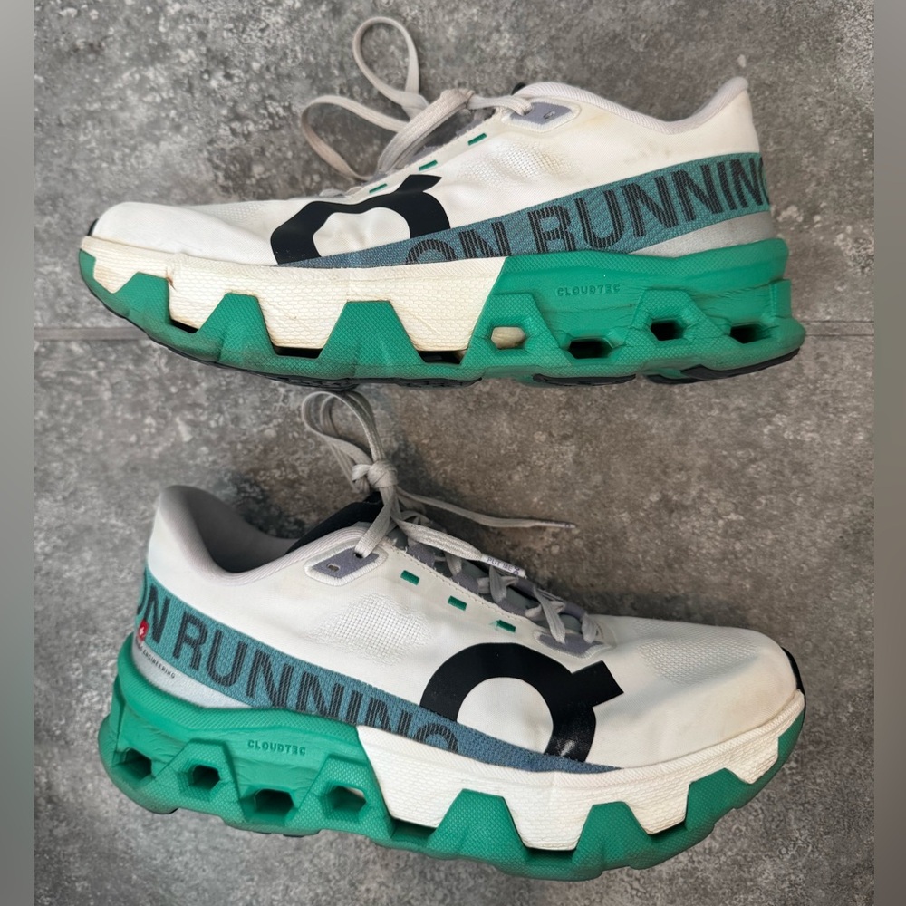 On Running Cloudmonster Hyper White Mint Women Us… - image 2